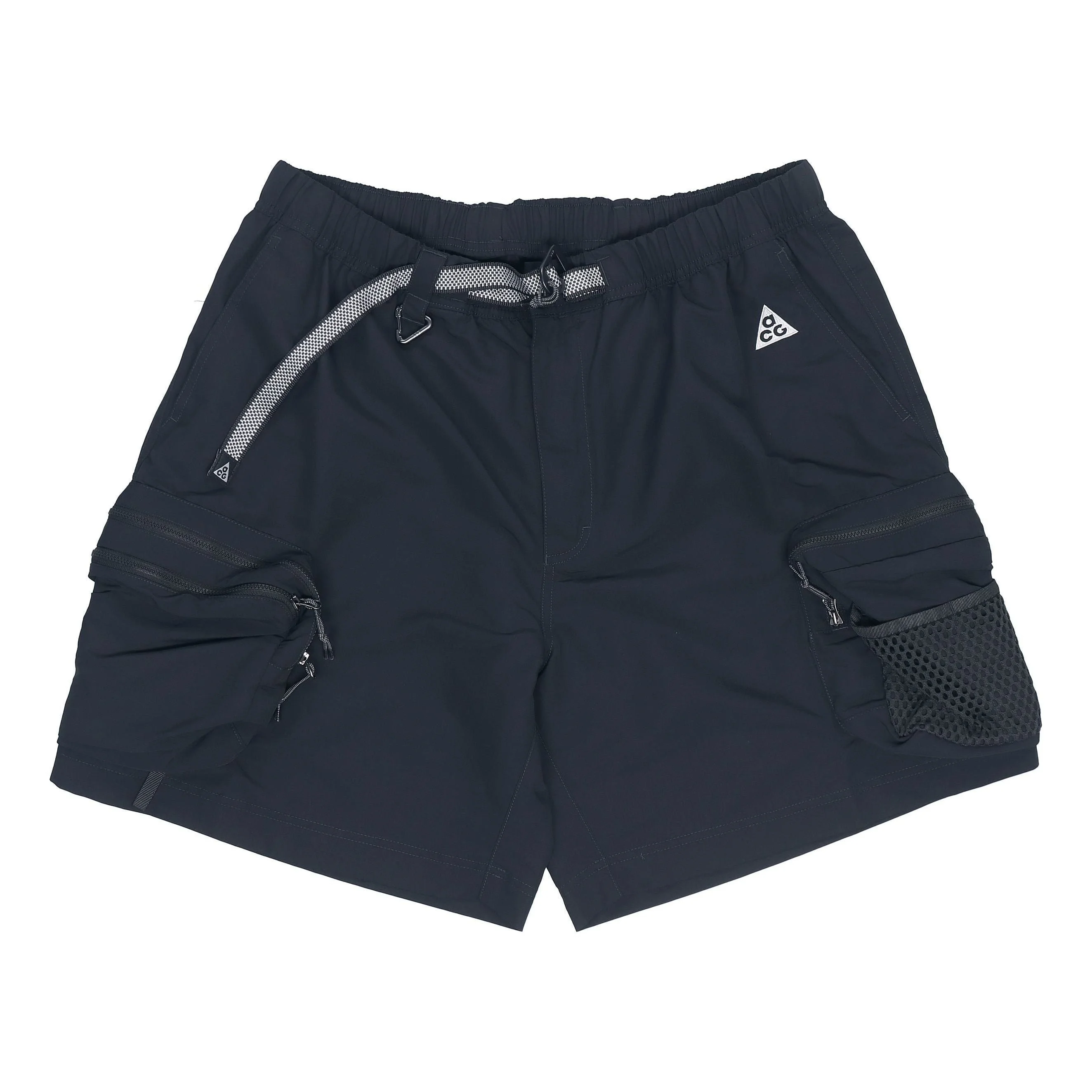 Nike ACG Snowgrass Solid Color Cargo Pocket Shorts Black DN3946-070 - 1