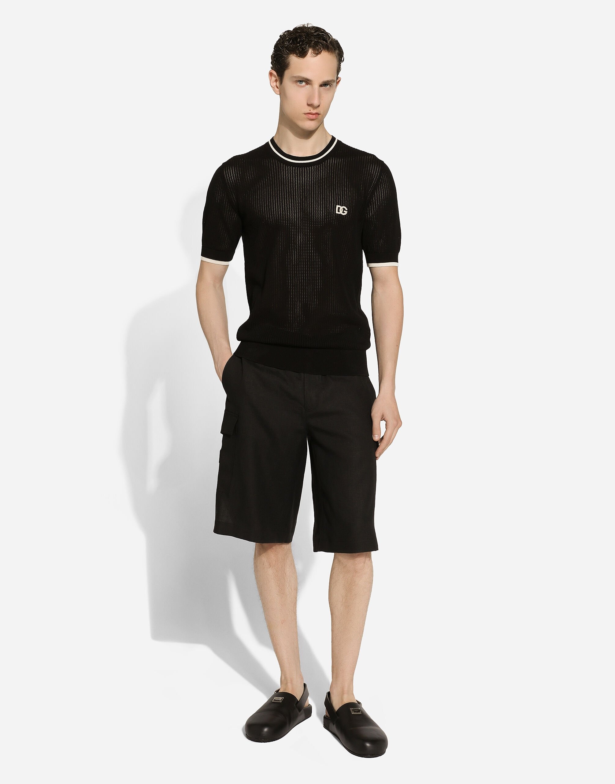 Linen cargo shorts - 2