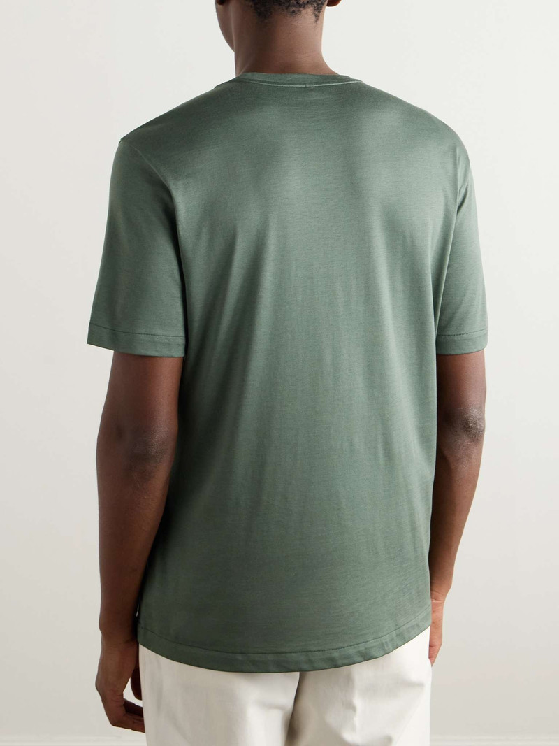 Slim-Fit Silk and Cotton-Blend T-Shirt 4