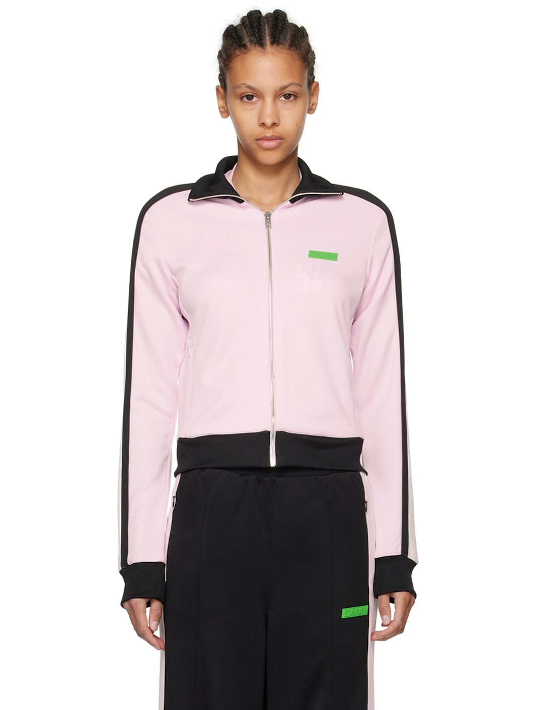 Pink Sporty Track Jacket - 1