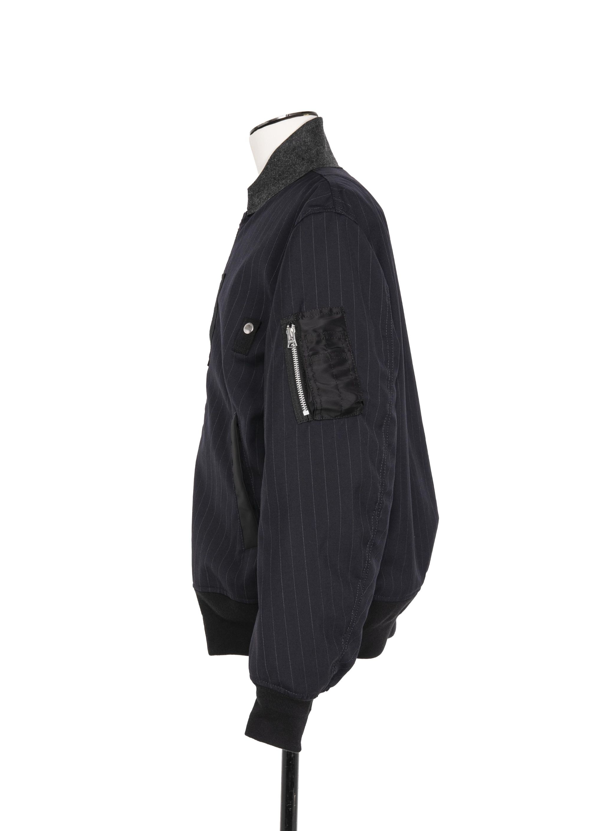 Chalk Stripe Blouson - 2