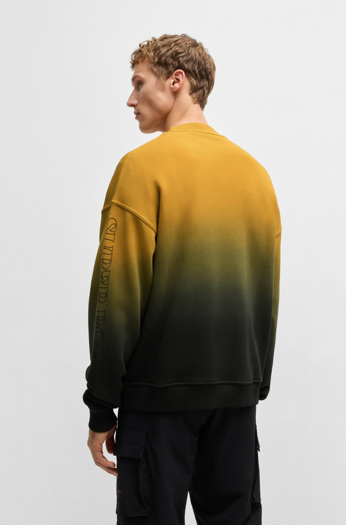 BOSS X NFL COTTON SWEATSHIRT WITH GOLD-TONE EMBROIDERY - 5