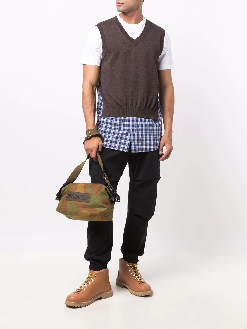 camouflage-print messenger bag - 2