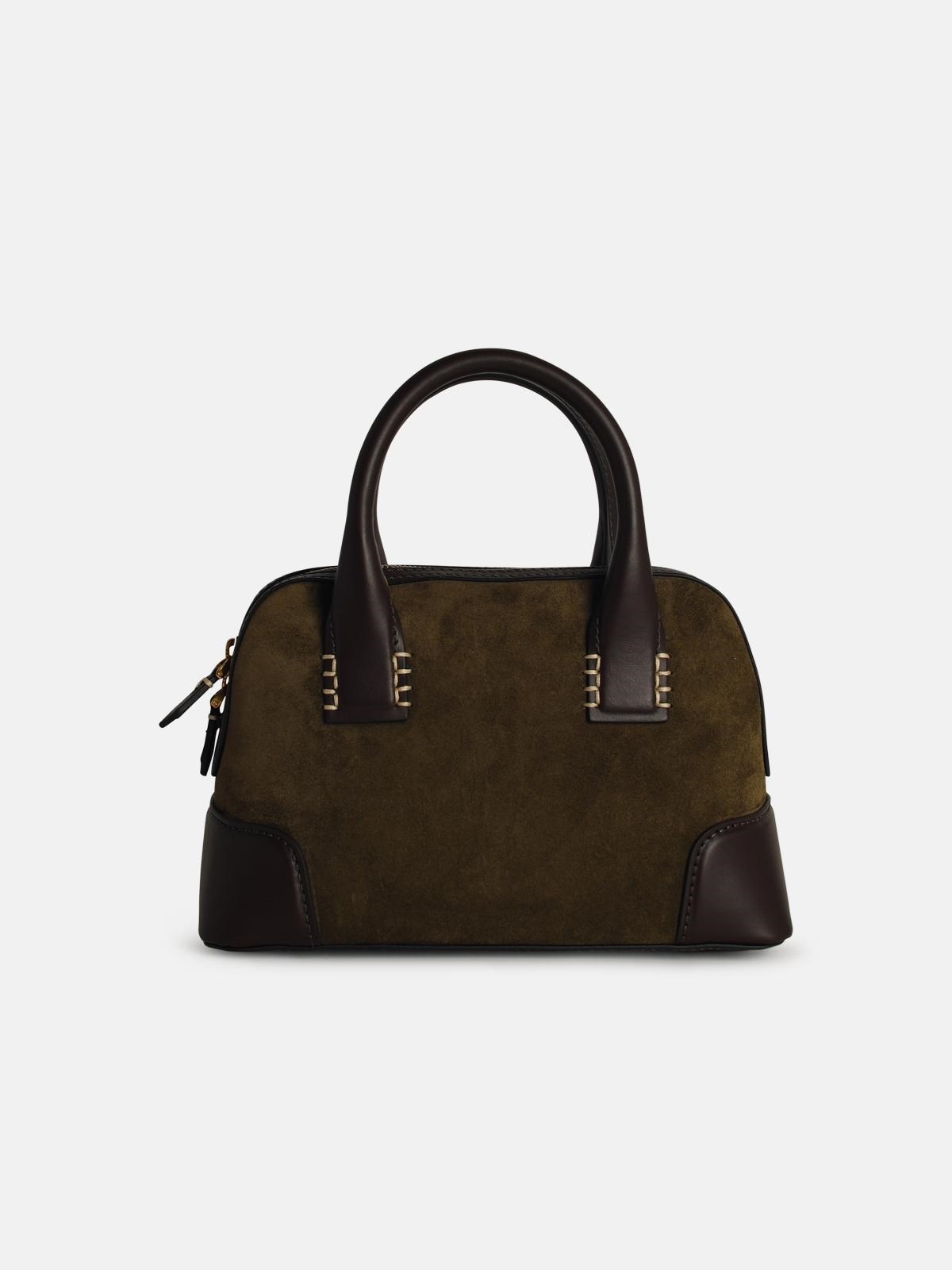 'B-ARMY' GREEN SUEDE BAG - 3