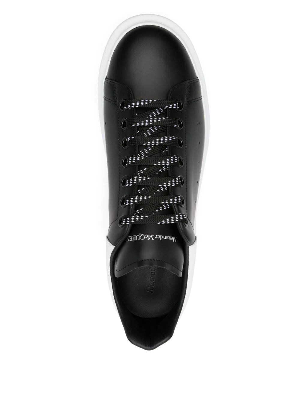 Leather sneaker with logo - 4