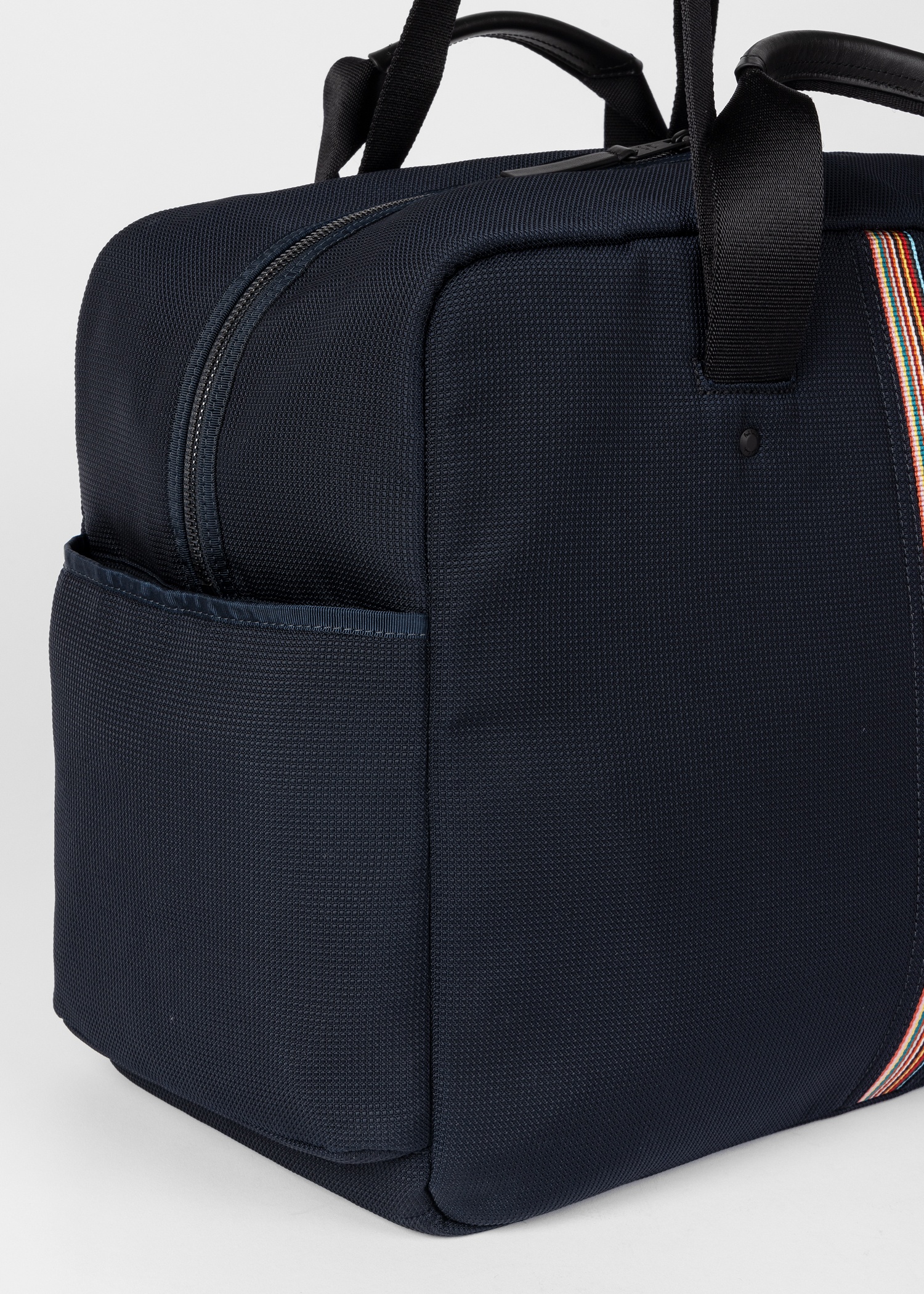 Navy Canvas 'Signature Stripe' Holdall - 6