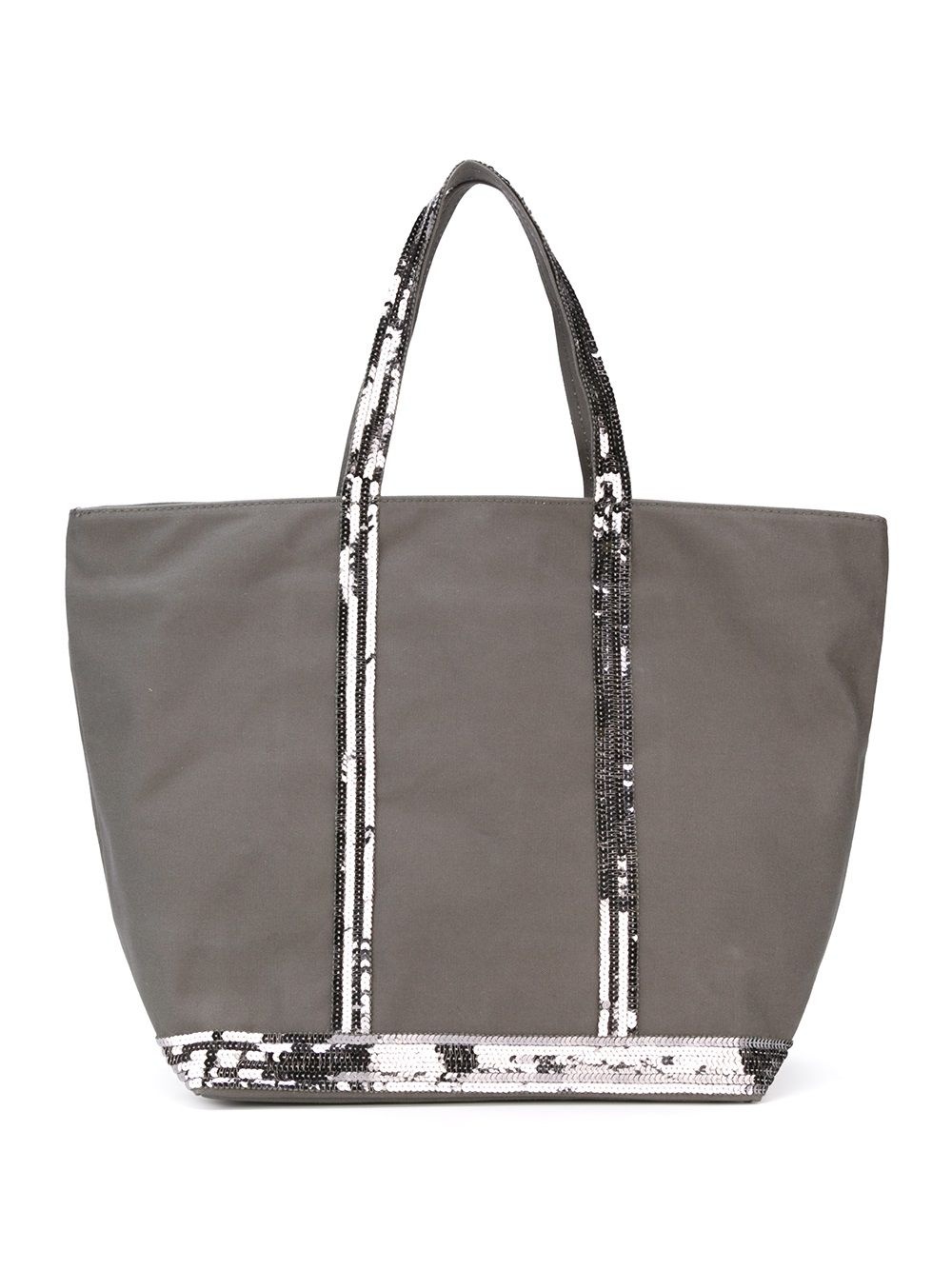 sequin trim shopping tote - 3