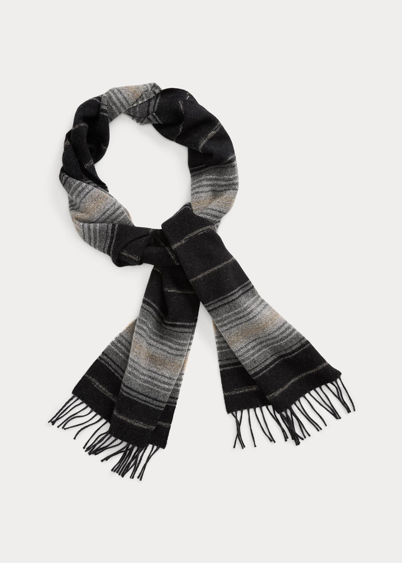 RRL by Ralph Lauren Striped Wool-Cashmere Scarf outlook