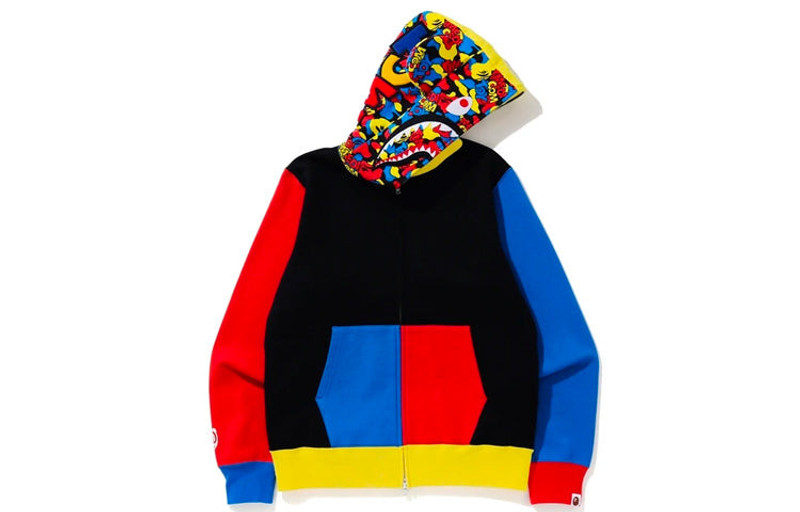 A BATHING APE® A Bathing Ape x MEDICOM TOY Shark Camo Full Zip Hoodie 'Multicolor' 1G73-115-910 outlook
