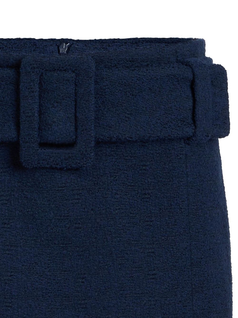 PATOU belted organic-cotton mini skirt outlook