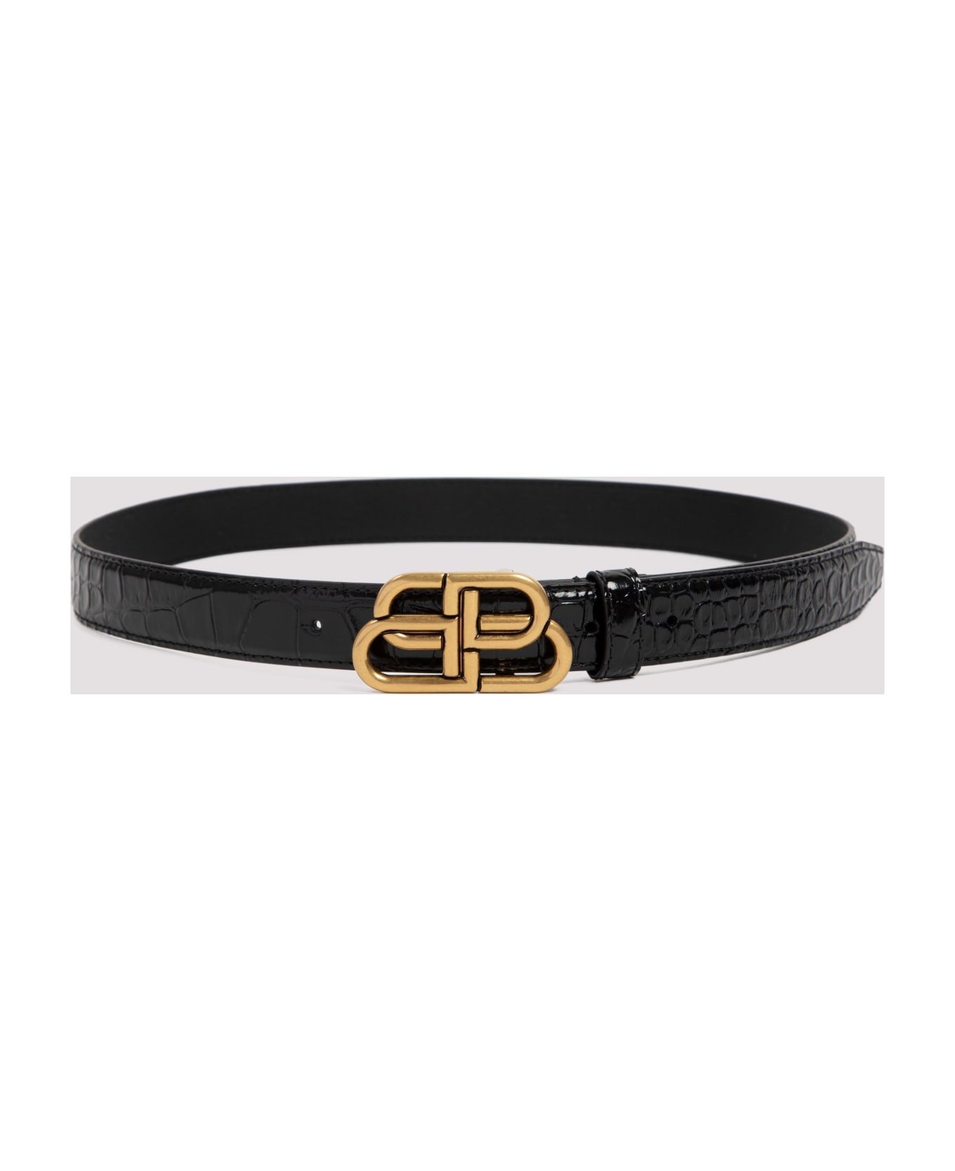 Black Leather Bb Belt - 3