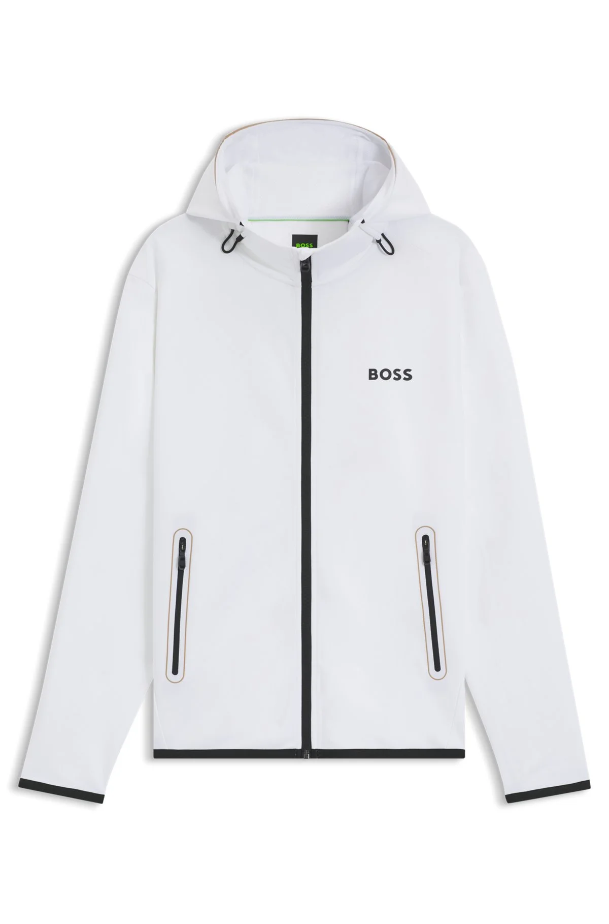 ACTIVE STRETCH-GABARDINE ZIP-UP HOODIE WITH THERMOREGULATING TECHNOLOGY - 1