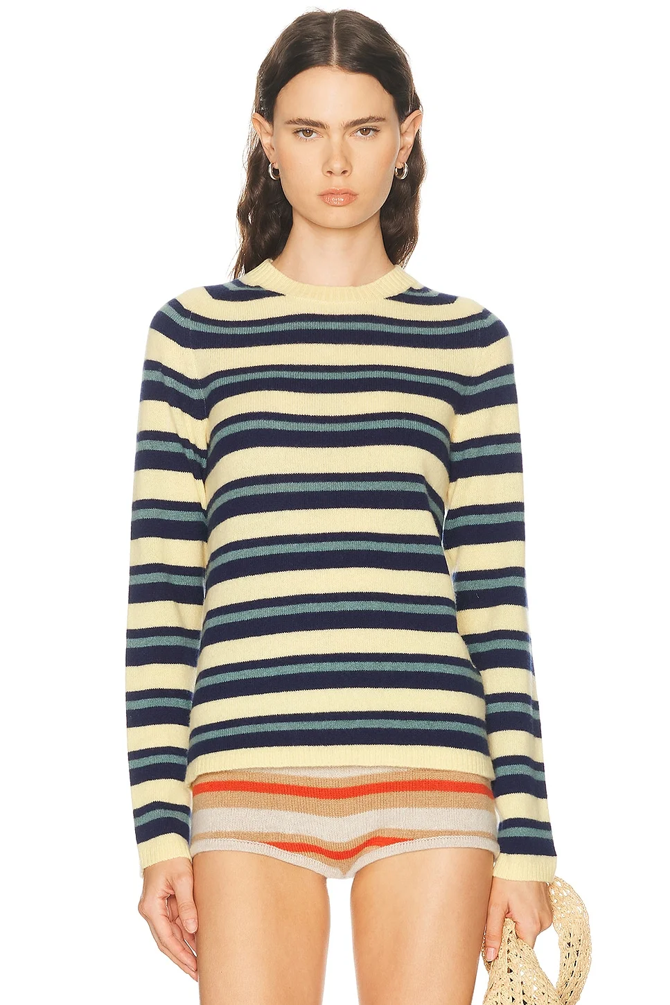 Laurel Stripe Crew Sweater - 1