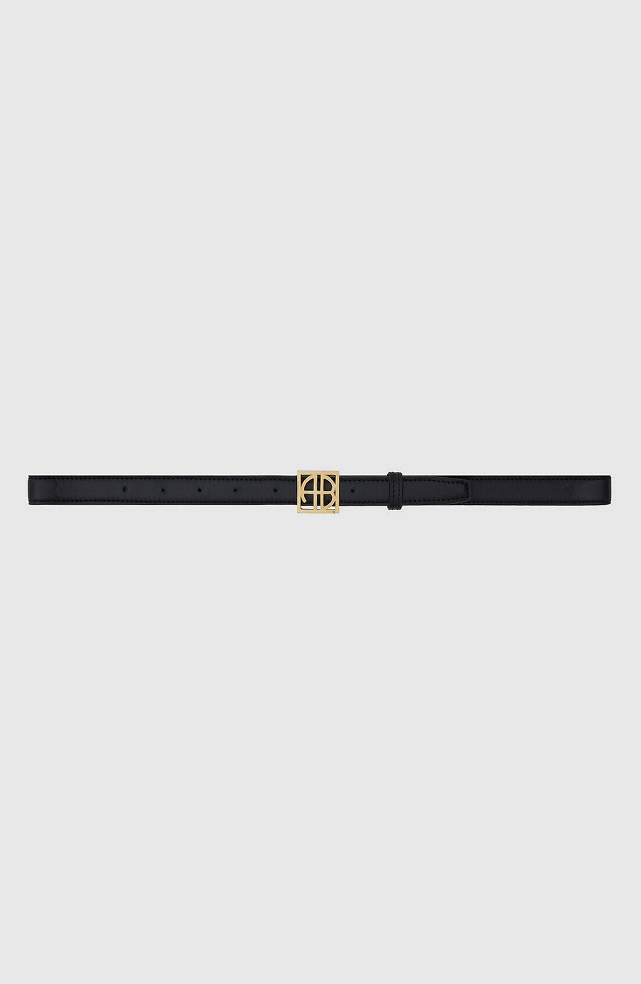 ANINE BING Monogram Belt in Black at Nordstrom - 1