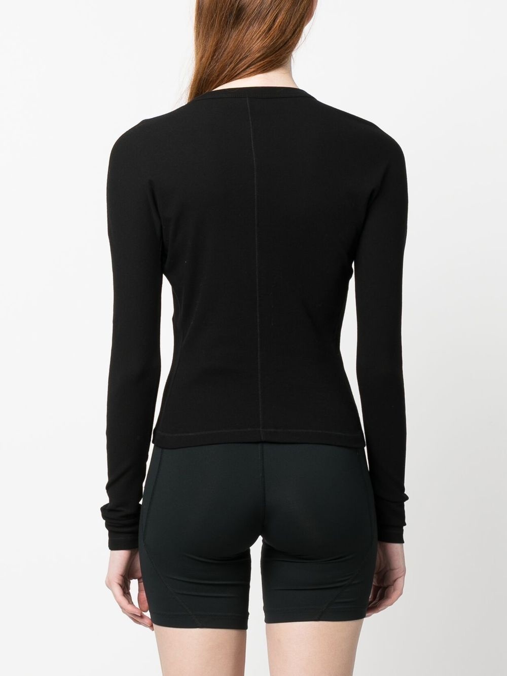 logo-print long-sleeve top - 4