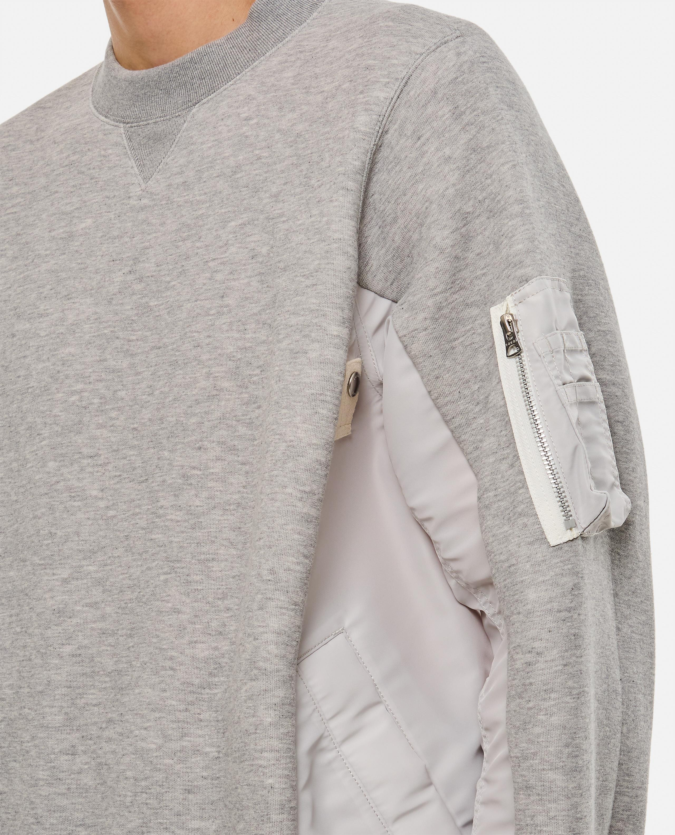 SPONGE SWEAT X NYLON TWILL PULLOVER - 4
