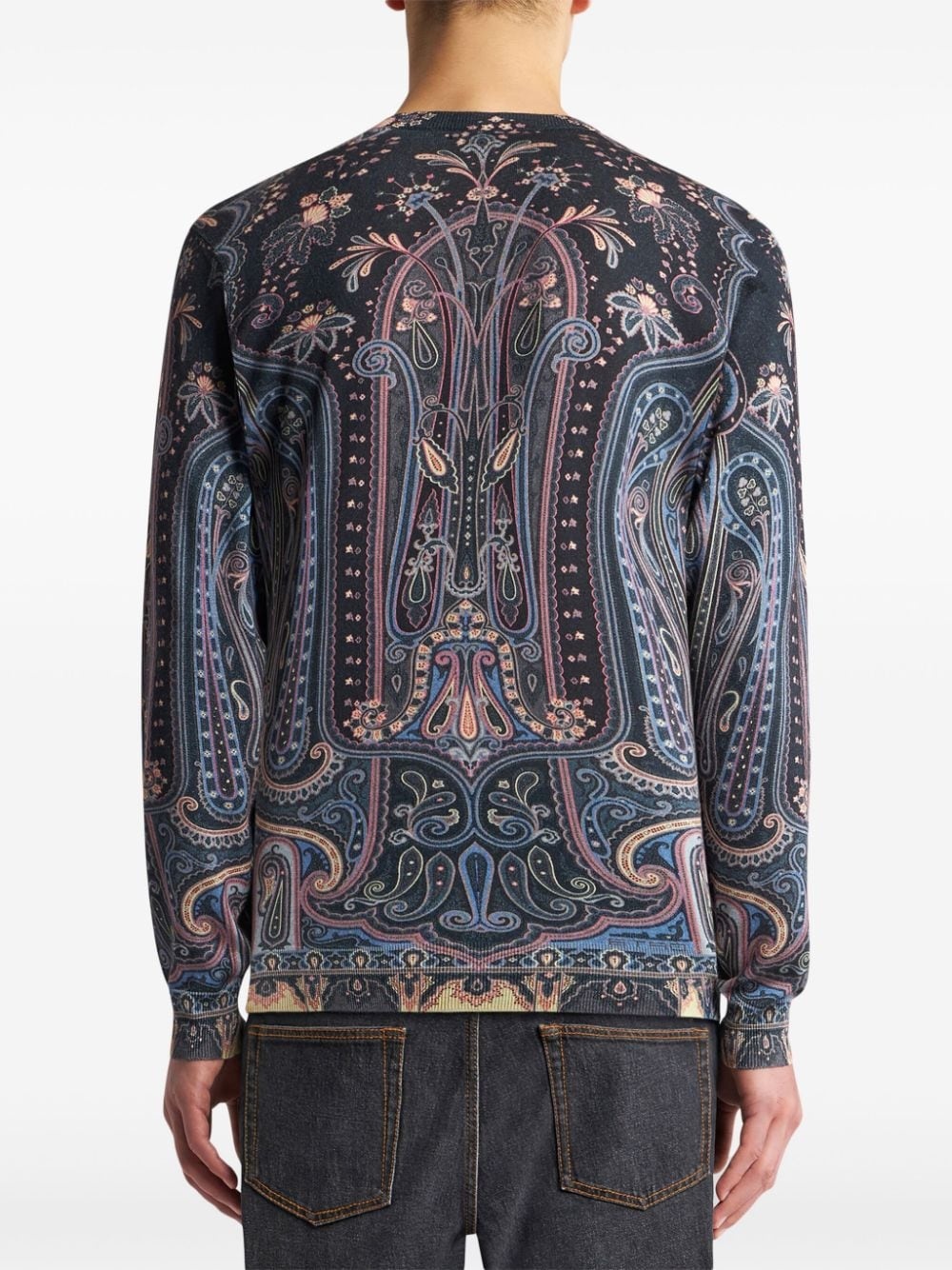 paisley intarsia-knit jumper - 3