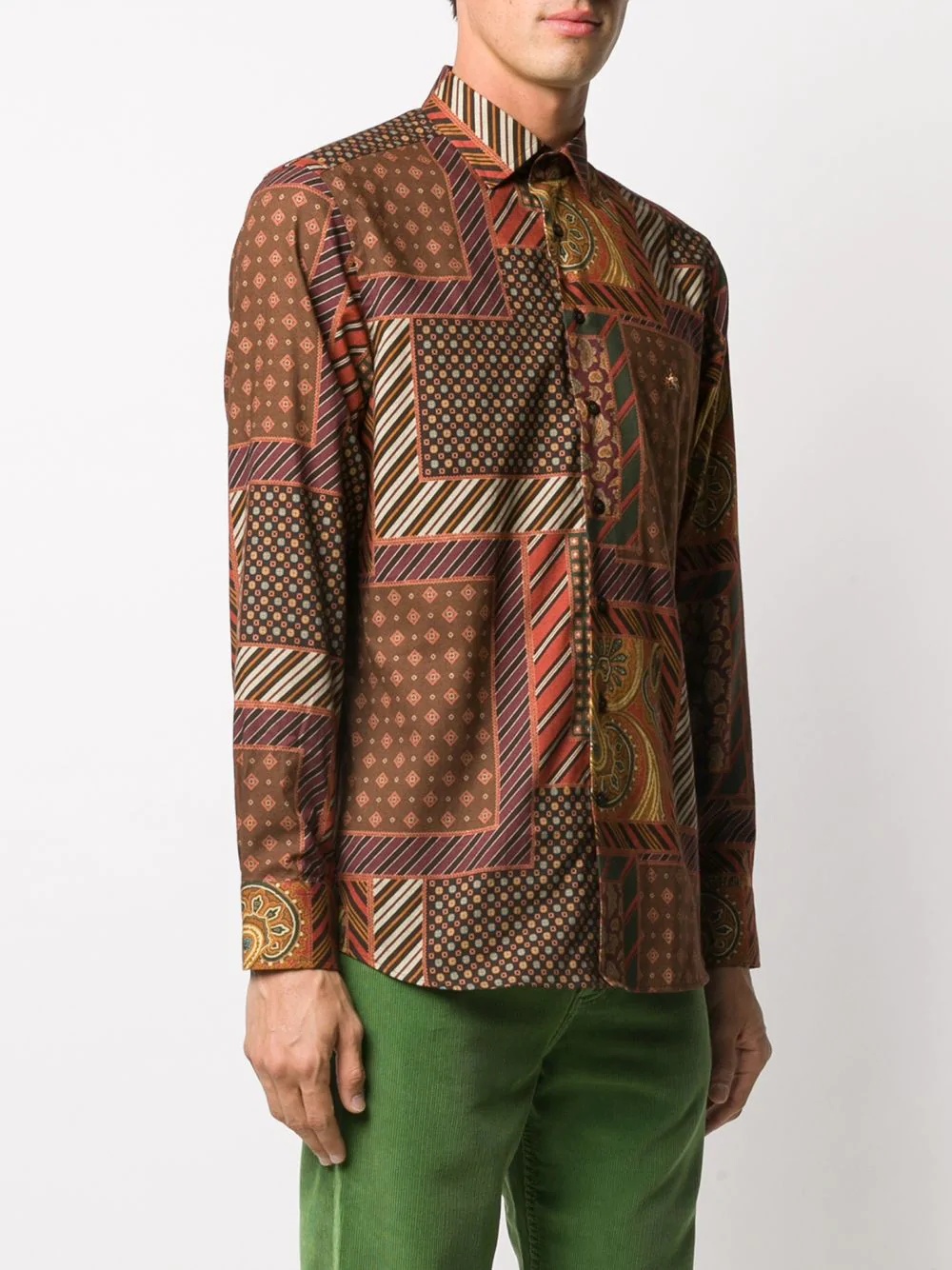 paisley print shirt - 3