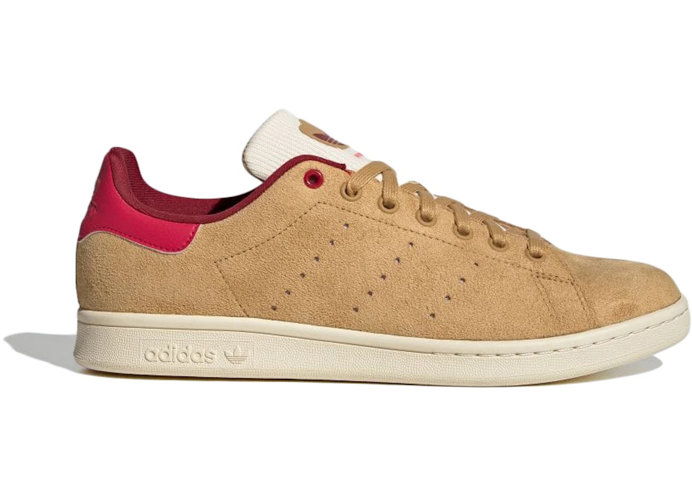 adidas Stan Smith Golden Beige College Burgundy - 1