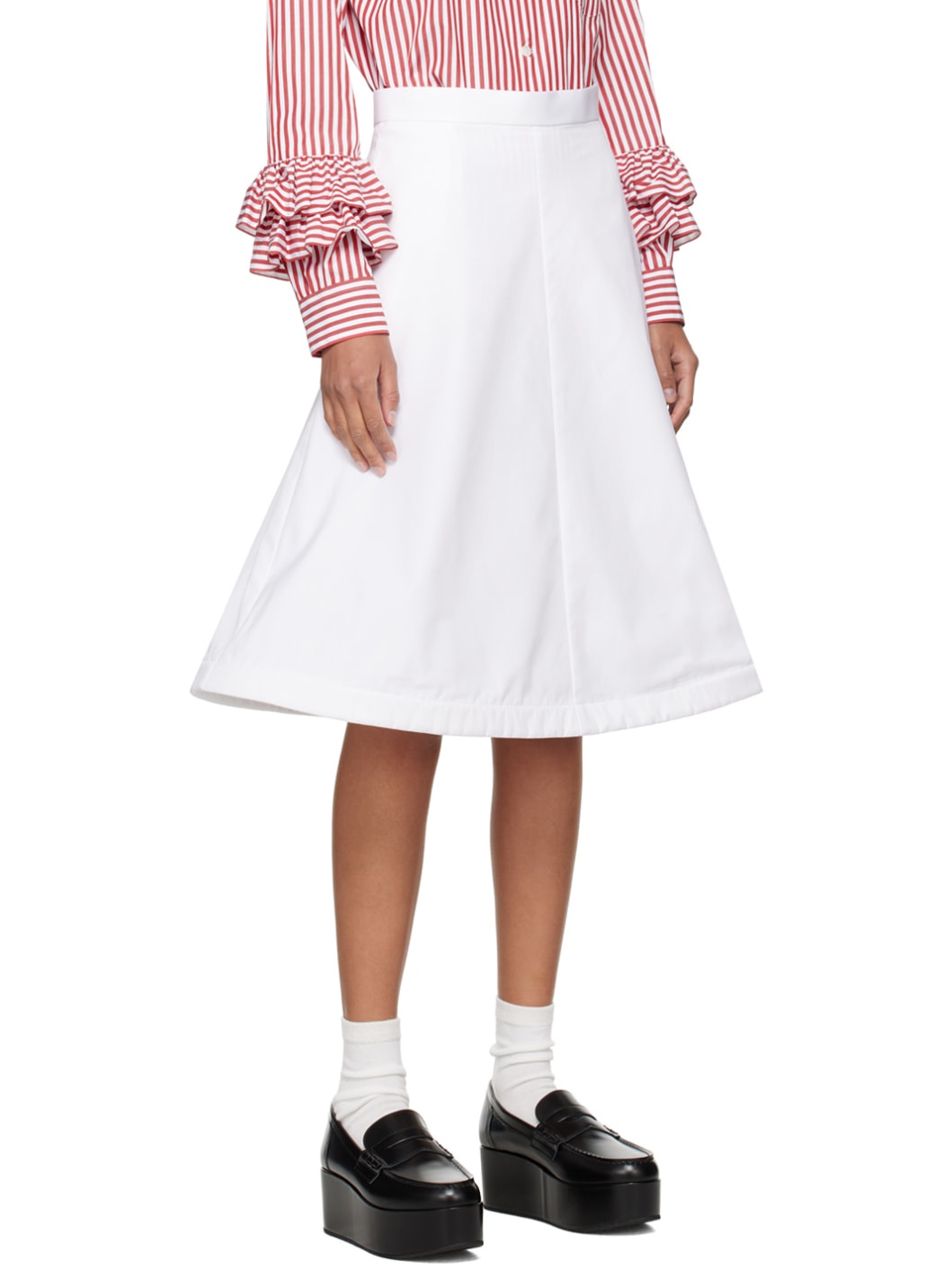 White Wire Midi Skirt - 2