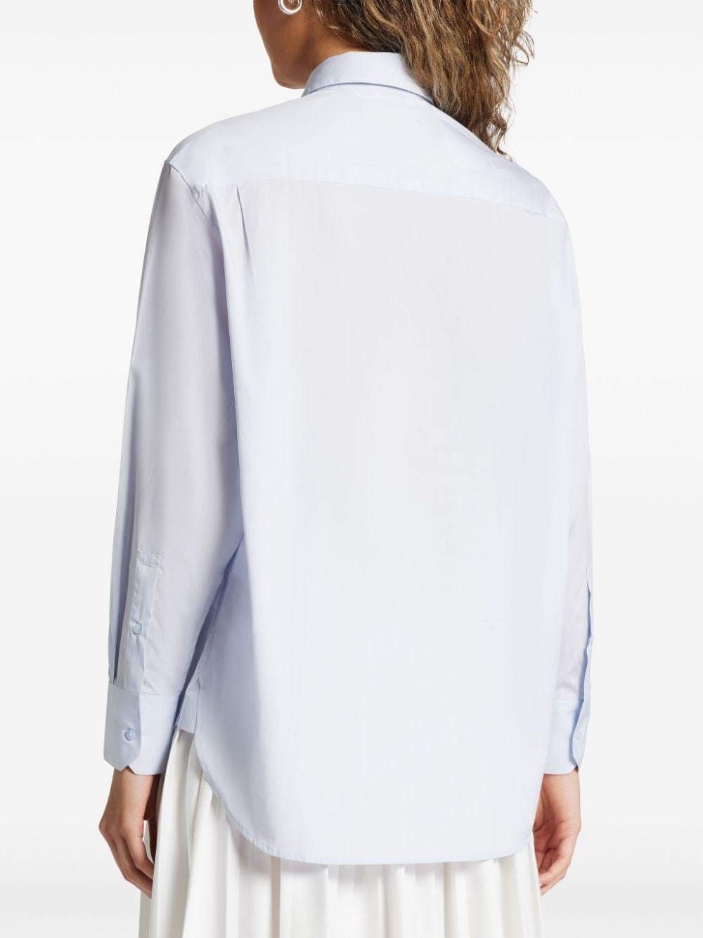 logo-appliquÃ© cotton shirt - 4