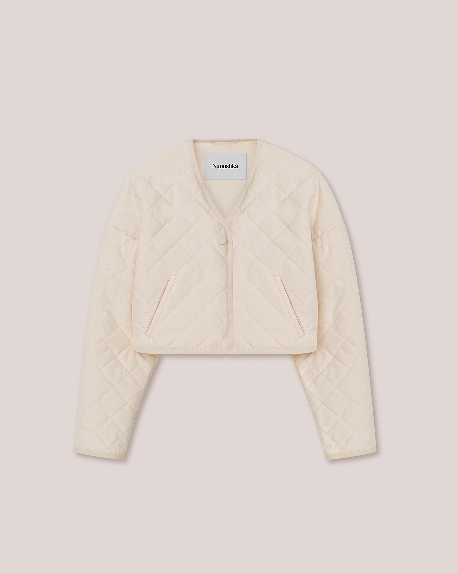 JULA - Heavy poplin quilted jacket - Creme - 1