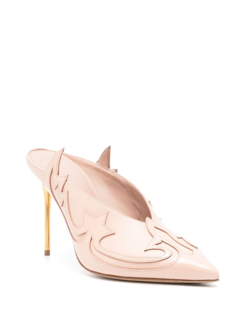 Balmain 75mm Ruby western-style mules | REVERSIBLE
