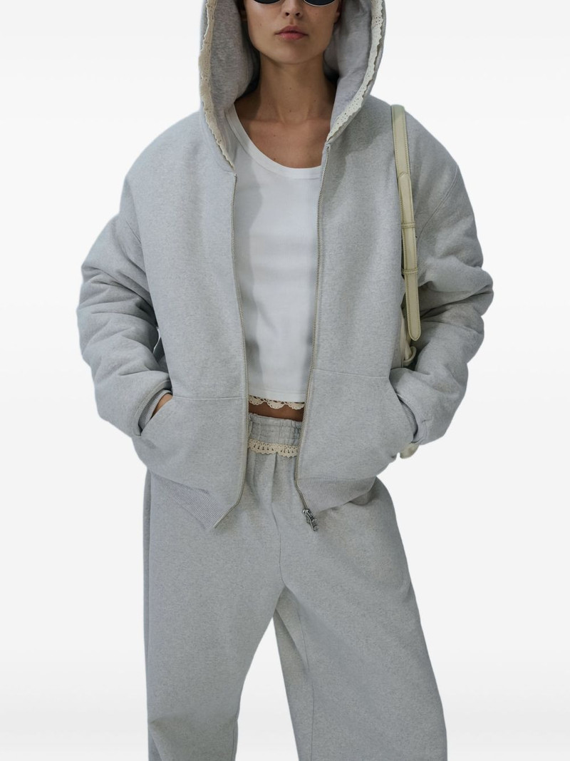 MAGDA BUTRYM lace-trimmed hoodie outlook