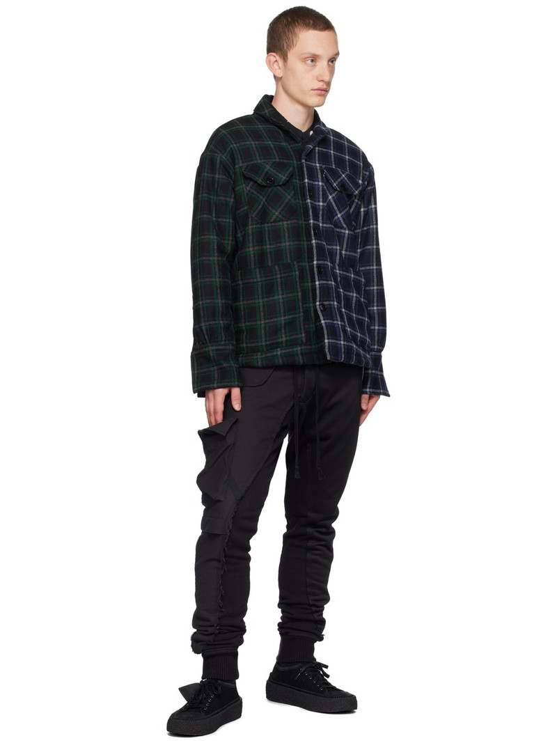 Greg Lauren Black 50/50 Sweatpants outlook