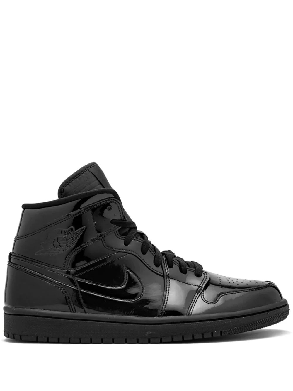 Air Jordan 1 Mid black patent leather - 1