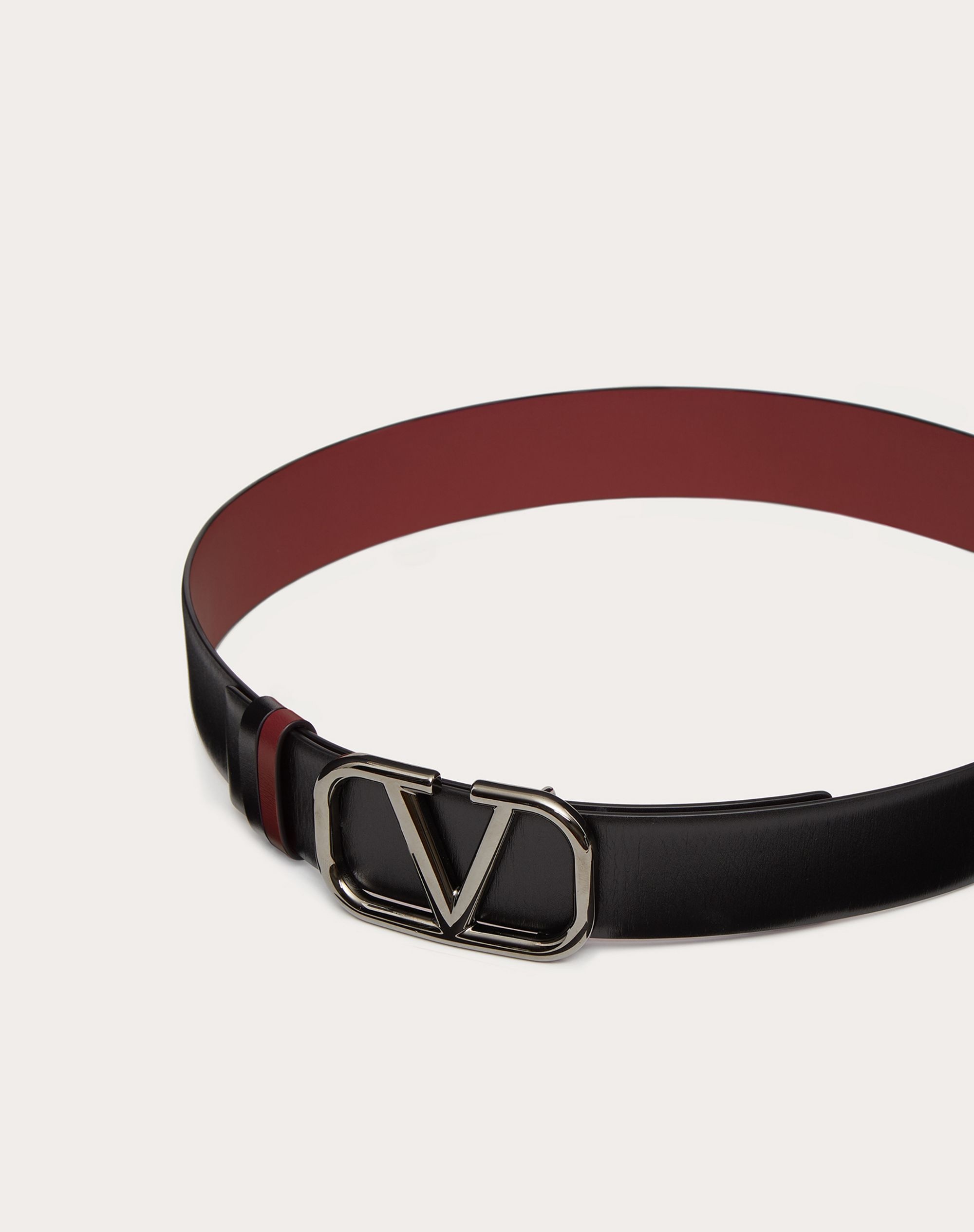 VLOGO SIGNATURE REVERSIBLE CALFSKIN BELT 40 MM - 4