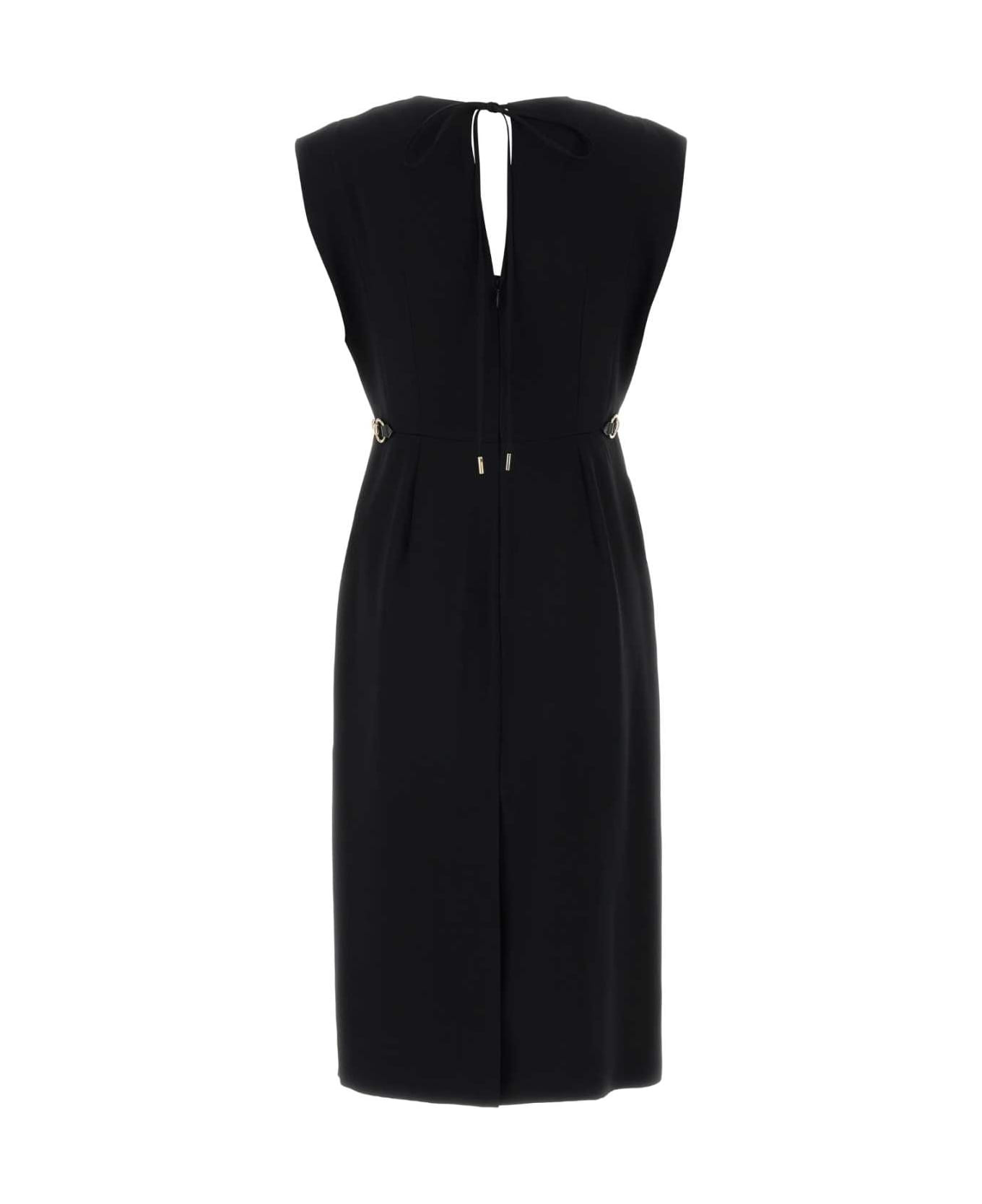 Black Crepe Dress - 2