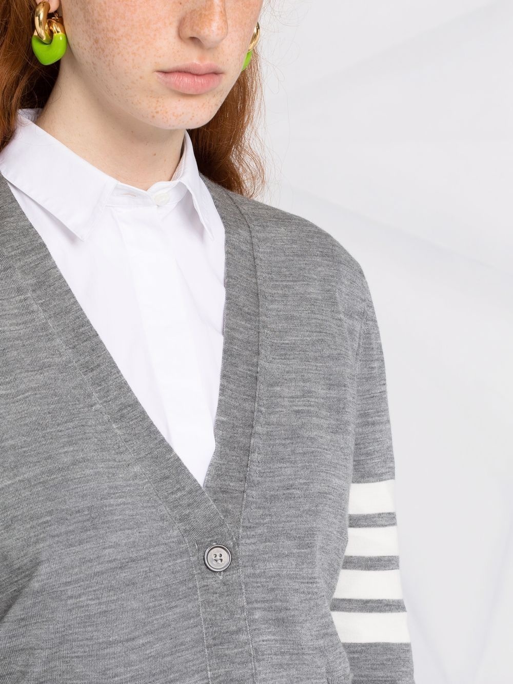 4-Bar wool cardigan - 5