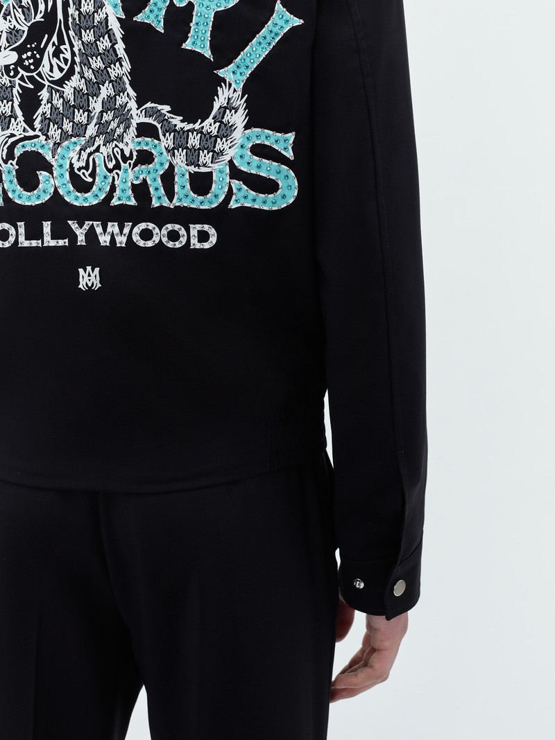 CRYSTAL EMBELLISHED WOLF BLOUSON 7