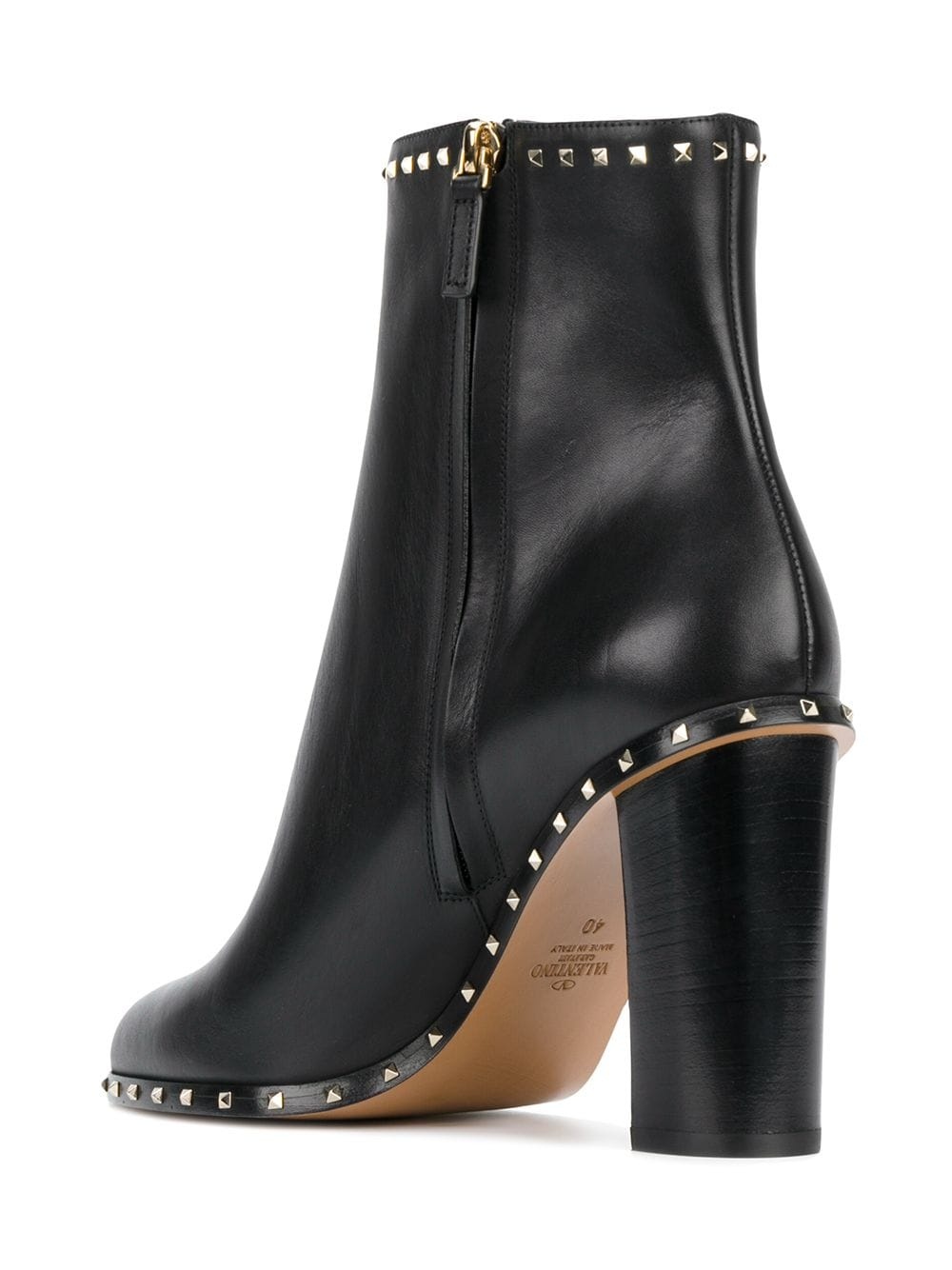 Rockstud ankle boots - 3