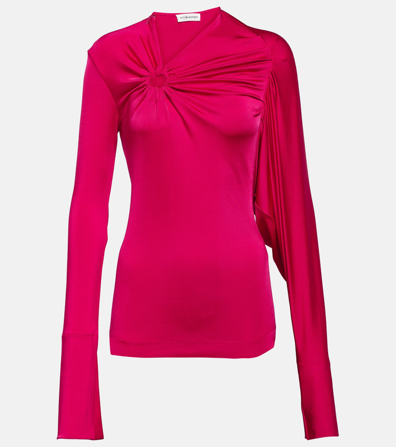 Gathered jersey top - 1