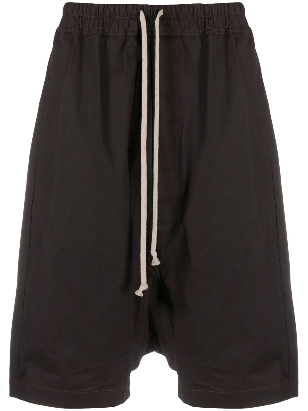 drop-crotch drawstring shorts  - 1