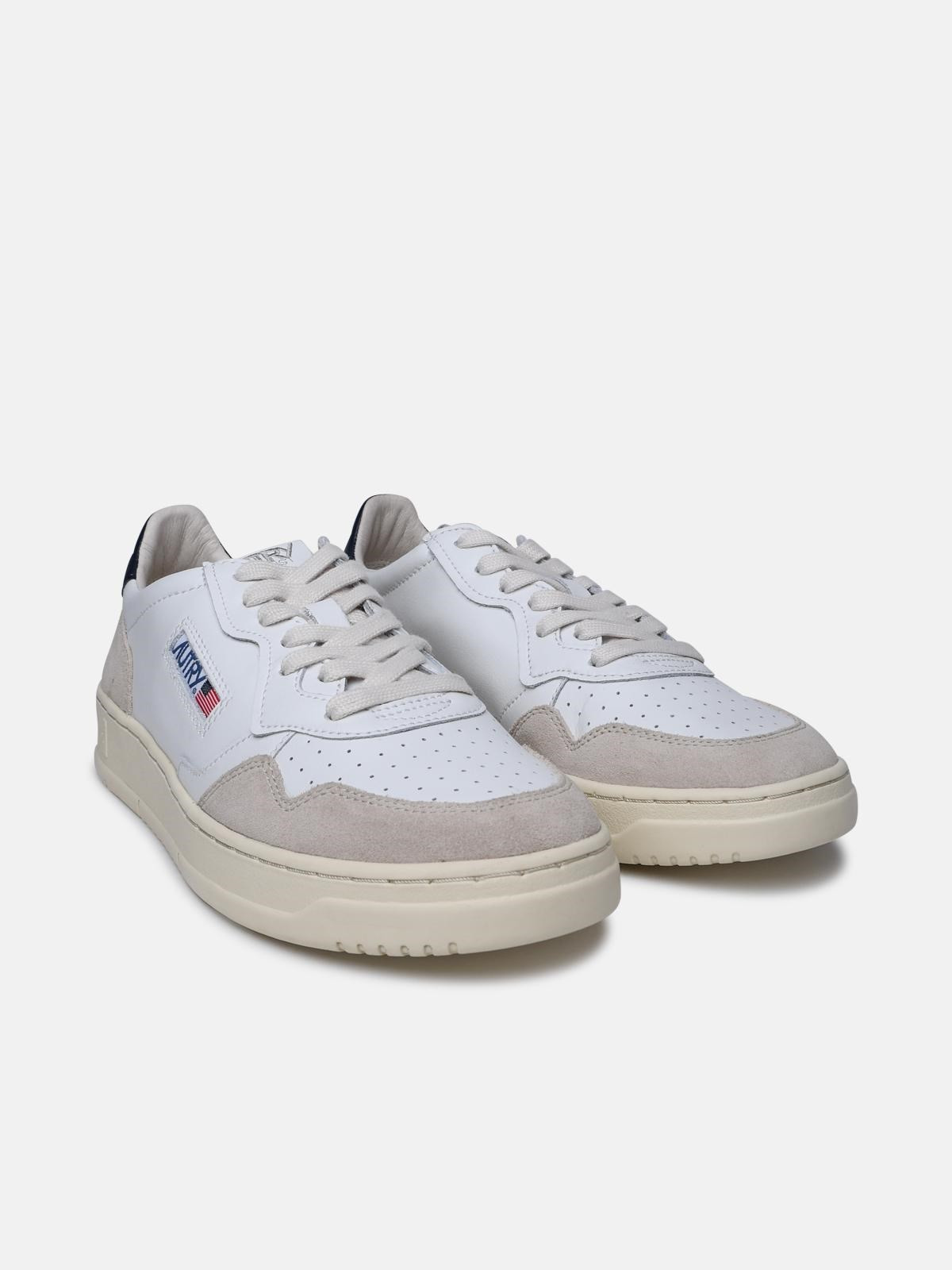 TWO-TONE LEATHER SNEAKERS - 2