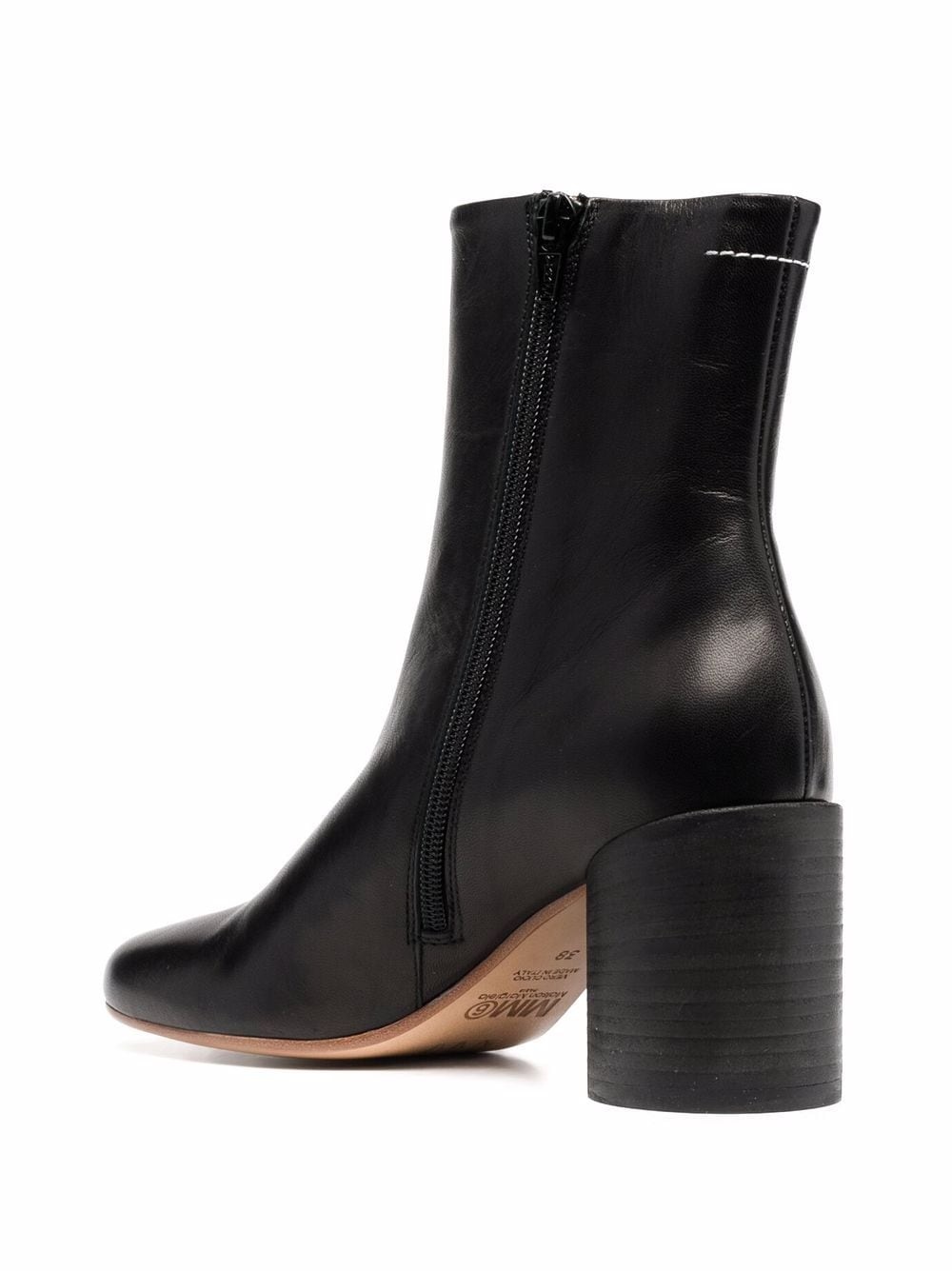 Tabi leather ankle boots - 3