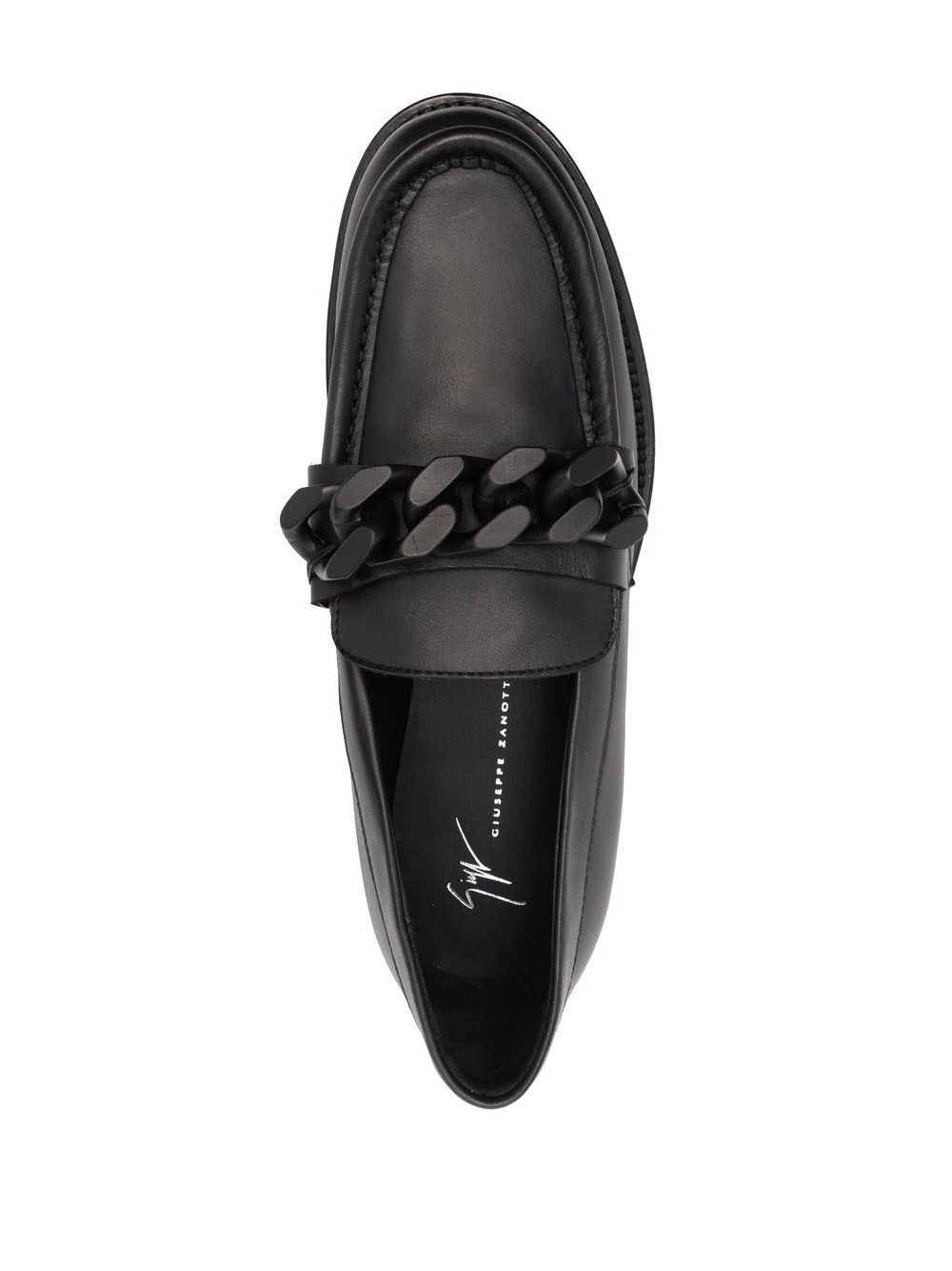 tonal-chain loafers - 4