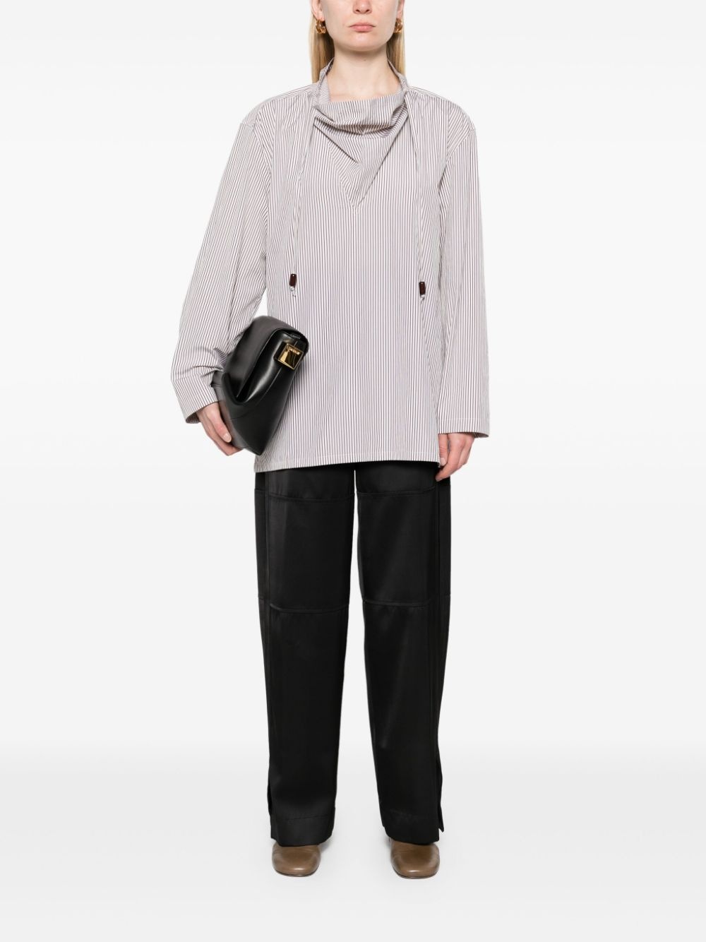 silk twill trousers - 2