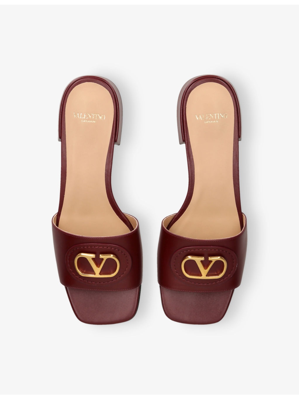 VLogo 20 Leather Slides - 2