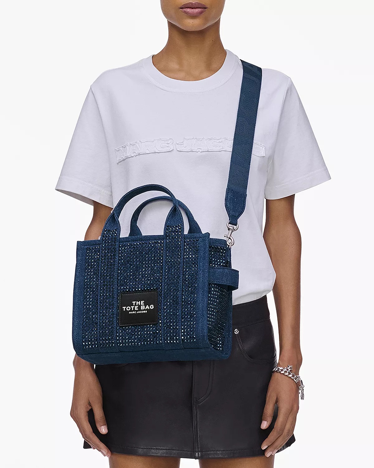 The Crystal Denim Small Tote Bag - 2