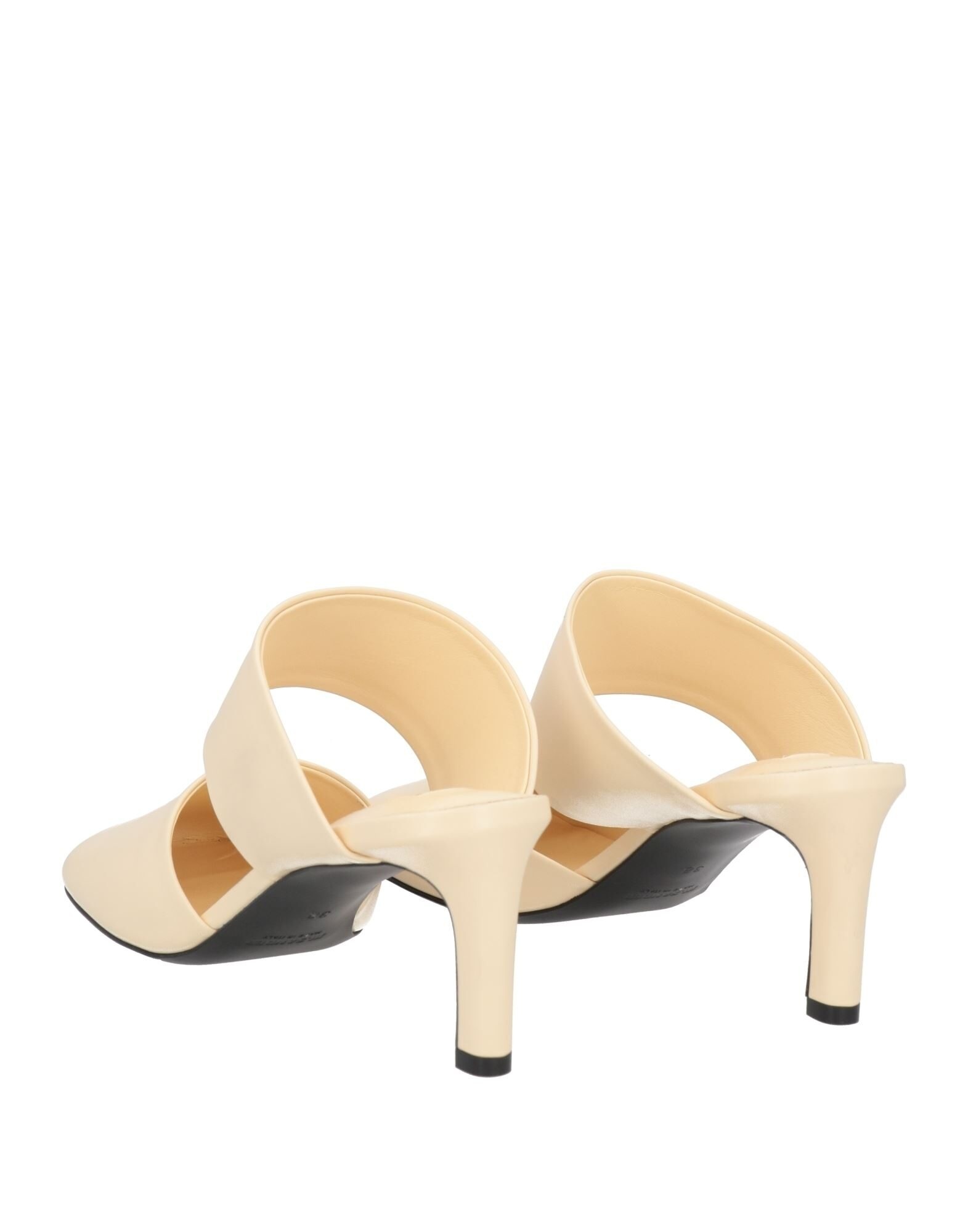 Cream Women's Mules And Clogs - 3