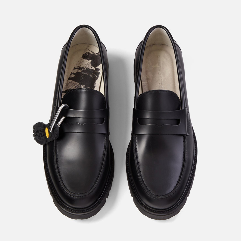 Vibram Black Carrarmato Lug Loafer - Men's 4