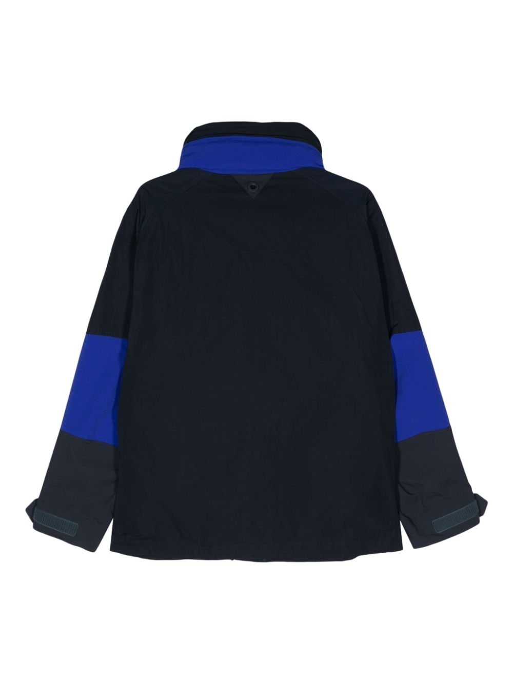 colour-block multi-pocket parka - 2