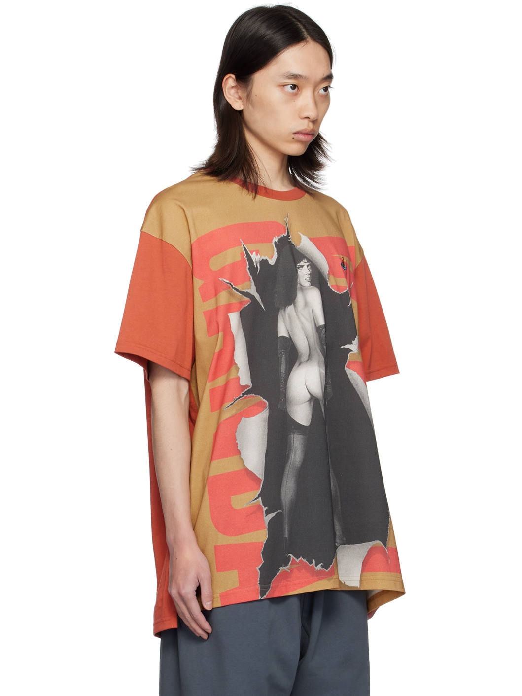 Tan Propaganda Oversized T-Shirt - 2