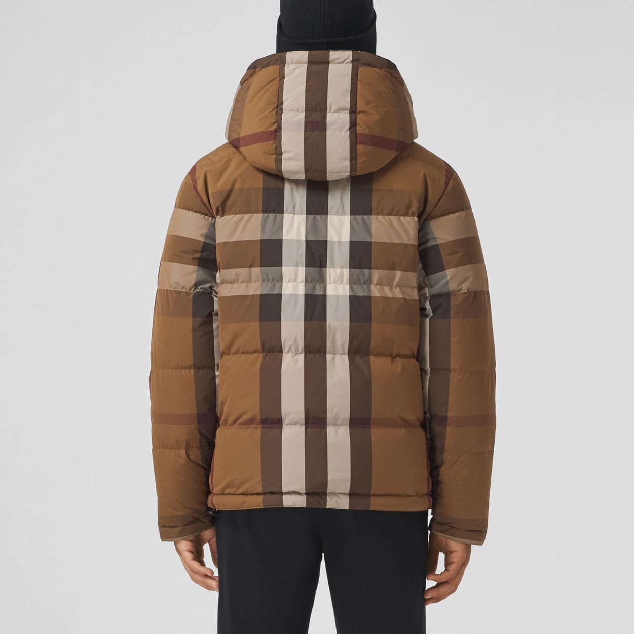 Reversible Check Nylon Puffer Jacket - 3