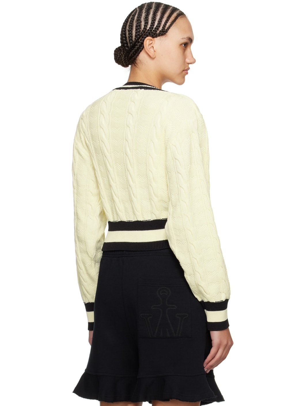 Off-White Heart & Cable Cardigan - 3