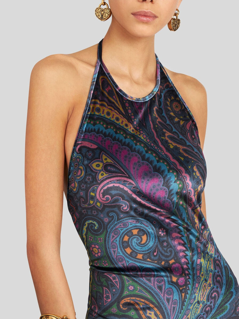 LONG DRESS WITH PAISLEY PRINT 2